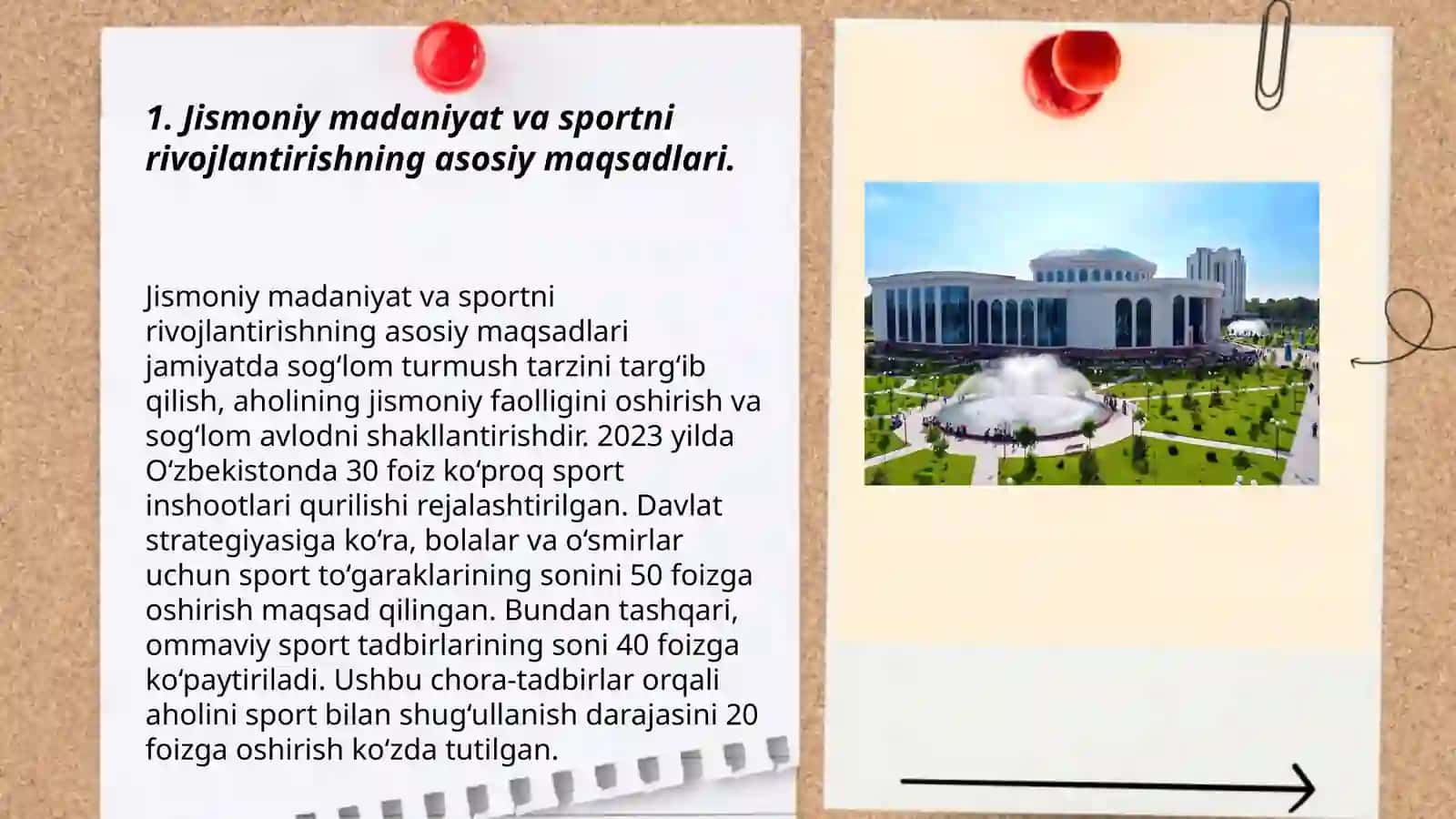 Mamlakatimiz jismoniy madaniyati va sportni 2025 yilgacha rivojlantirish konsepsiyasi talablari asosida umumiy ta'lim maktabida sport turlarini targ'ibot tashviqoti yo'l xaritasini amalda tuzish 3