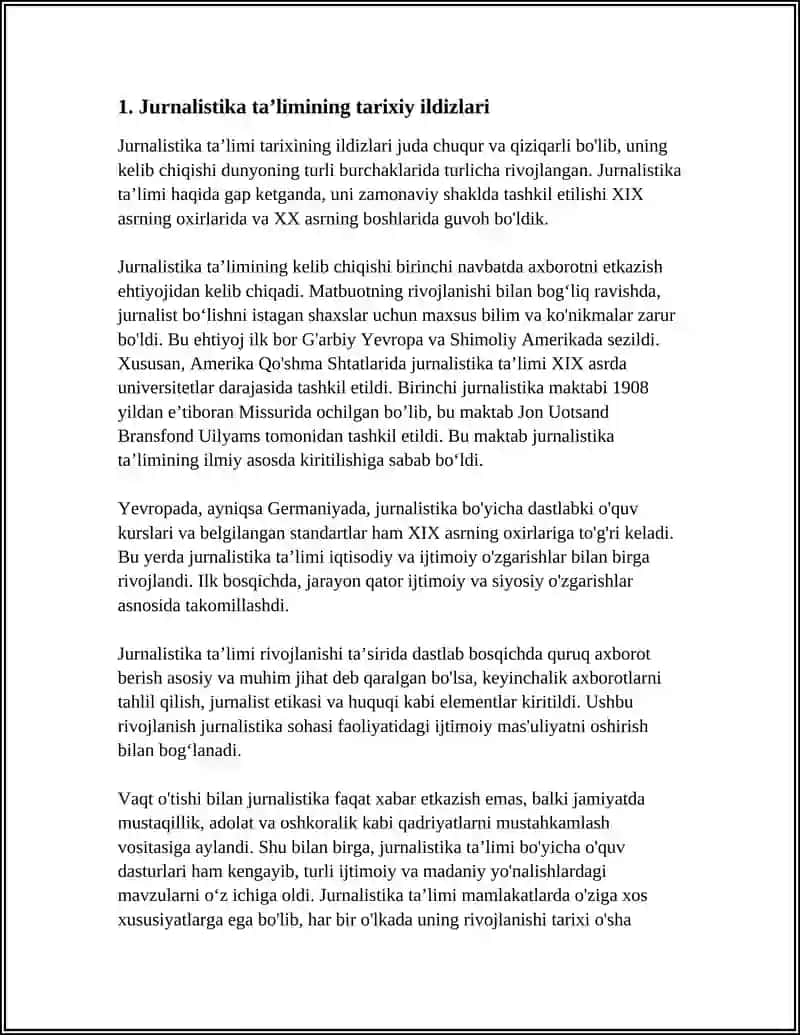 JURNALISTIKA TA’LIMINING YUZAGA KELISHI 3