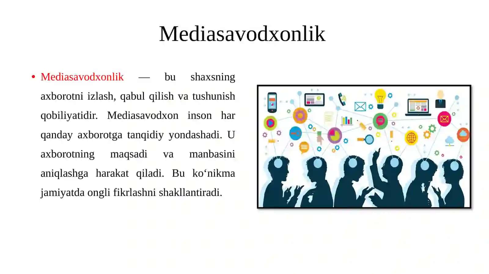 Mediasavodxonlik va Videosavodxonlik Sifatida 3