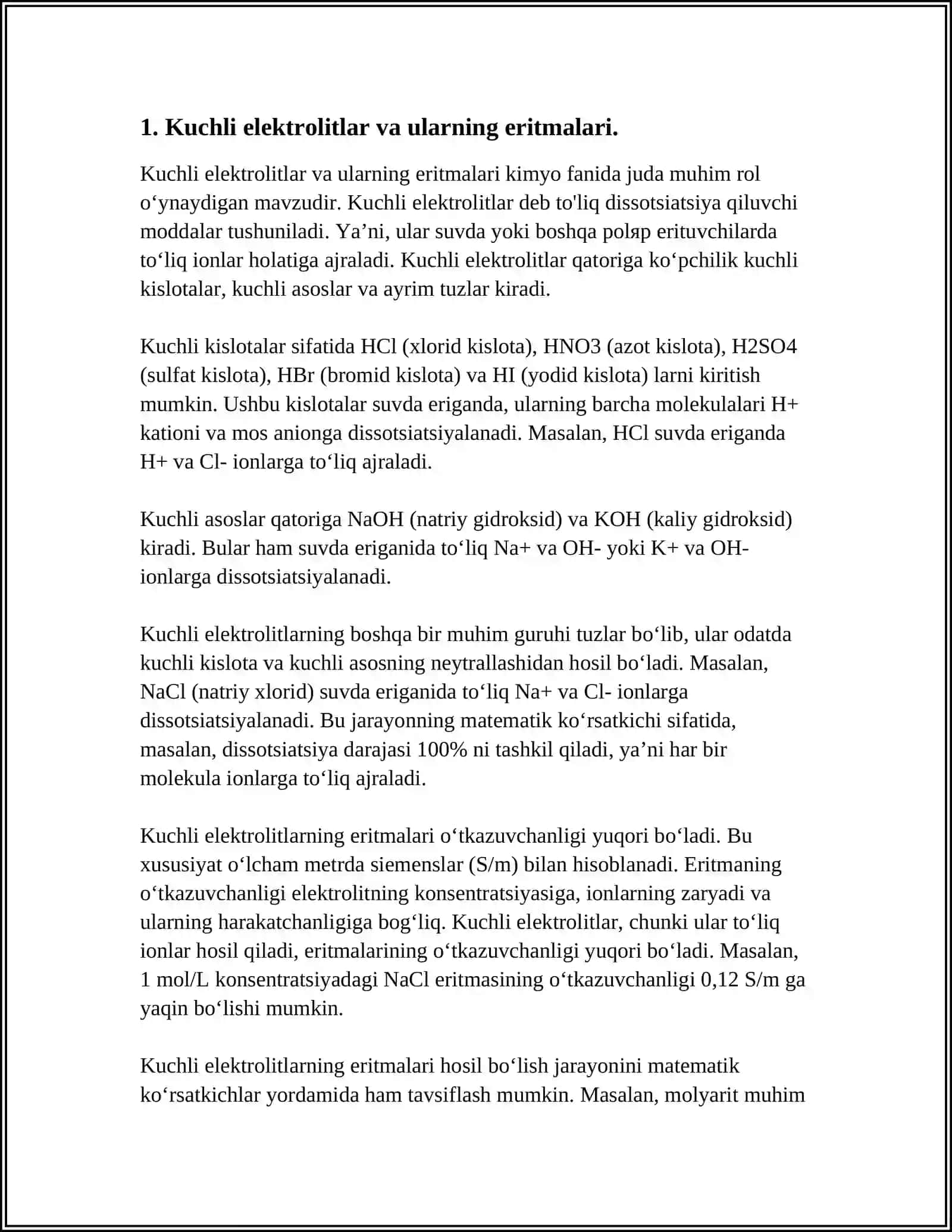 KUCHLI ELEKTROLIT ERITMALARINING ELEKTROSTATIK NAZARIYASI 3