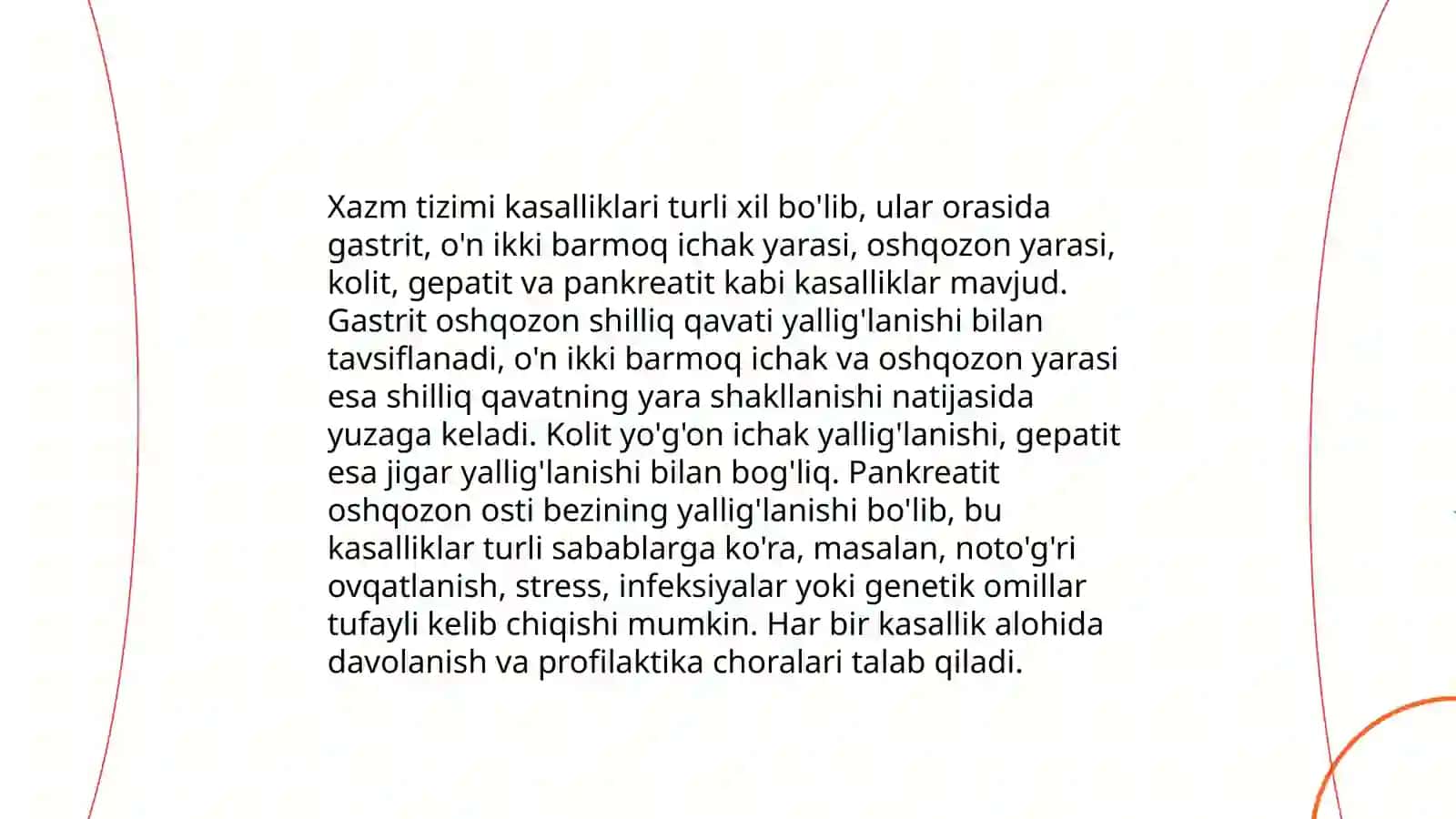 Xazm tizimi kasaliklari bilan kasallangan bemorlarni parparishi va ularning nazorati. Bemorlarni ovqatlantirish. Parked stollari va uning bemorlarni davolashda ahamiyati 3