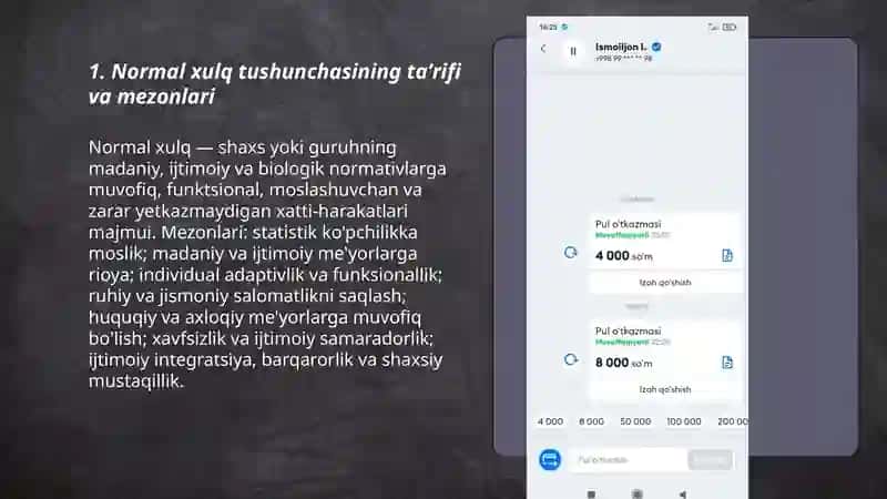 Deviantalogiya fanidan Mustaqil ish 3