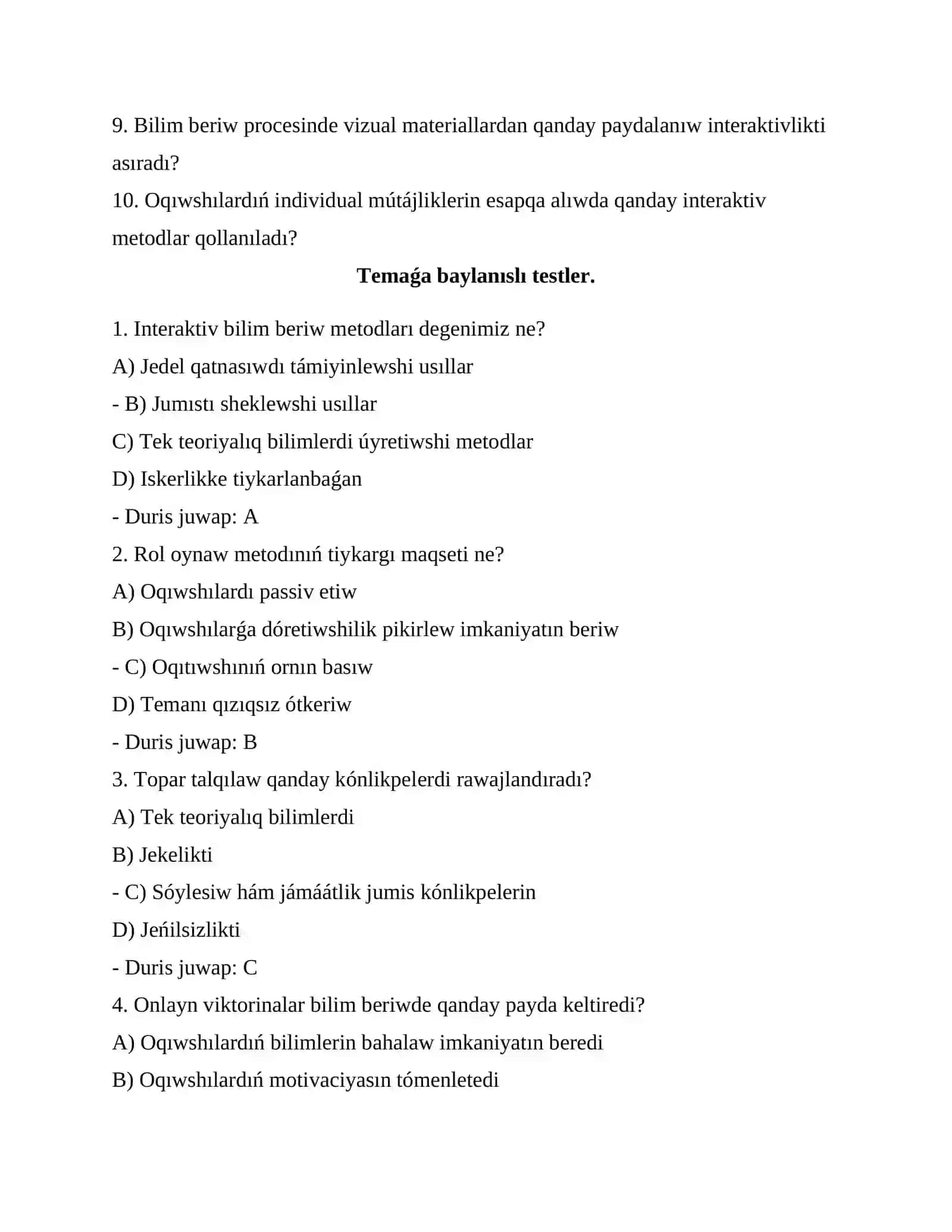 Tálimnıń interaktiv metodları 3
