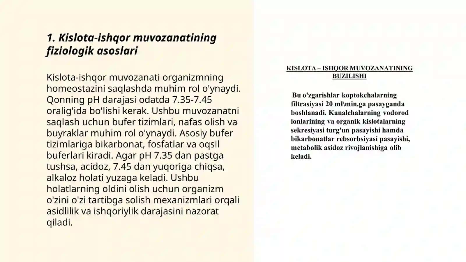 Organizmda kislota-ishqor muvozanati va uning buzilishi 3