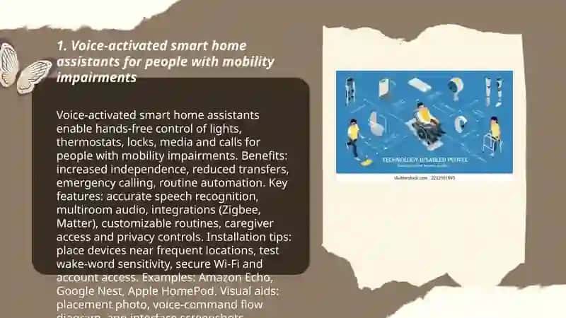 Voice-activated smart home assistants for people with disabilities 3