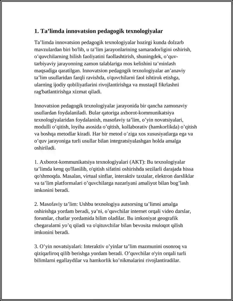 TA’LIMDA INNOVATSION JARAYONLAR 3