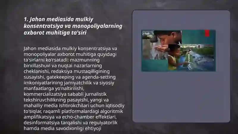 Jahon media va axborot makoni: manfaatlar to‘qnashuvi, muammolar, yechimlar 3