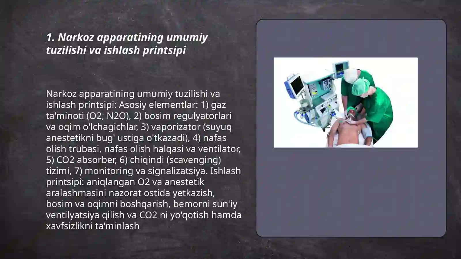 Narkoz apparatlarining ishlash printsipi 3