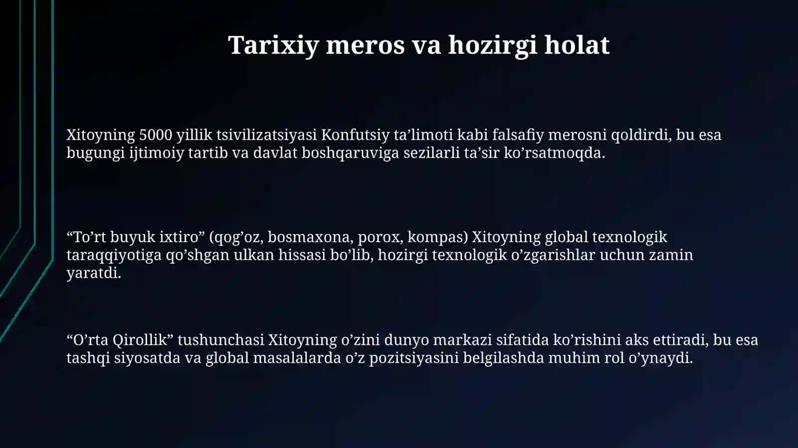 Xitoyning 5000 yillik tsivilizatsiyasi Konfutsiy taʼlimoti 3