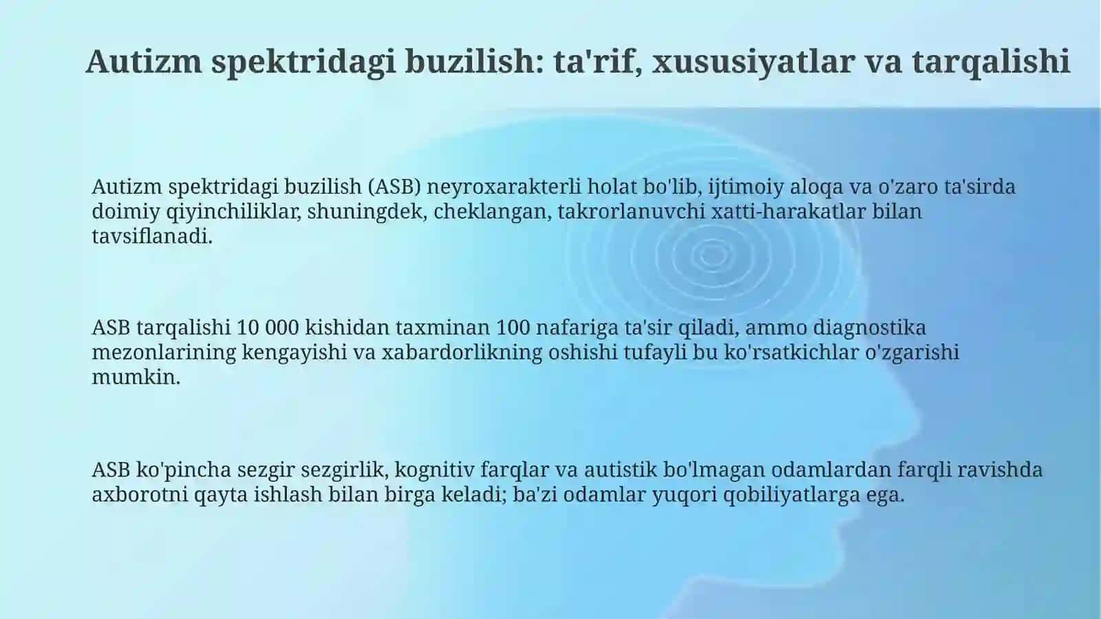 Autizm spektori buzilishi va kasbiy reabilitatsiya imkoniyatlari 3