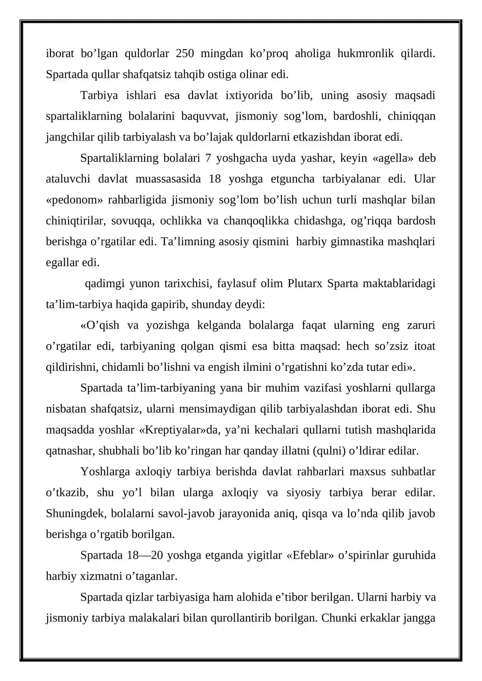 Eng qadimgi davlardan XIX asr birinchi yarmigacha Jahon pedagogikasi 3
