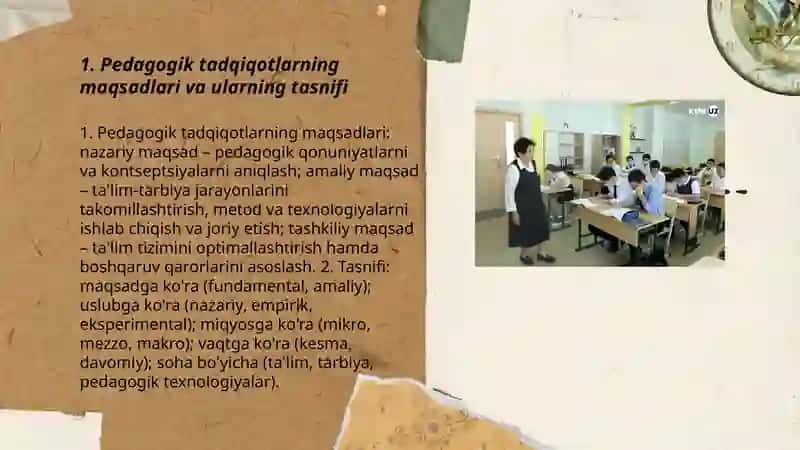 Pedagogik tadqiqotlarning maqsad va vazifalari 3