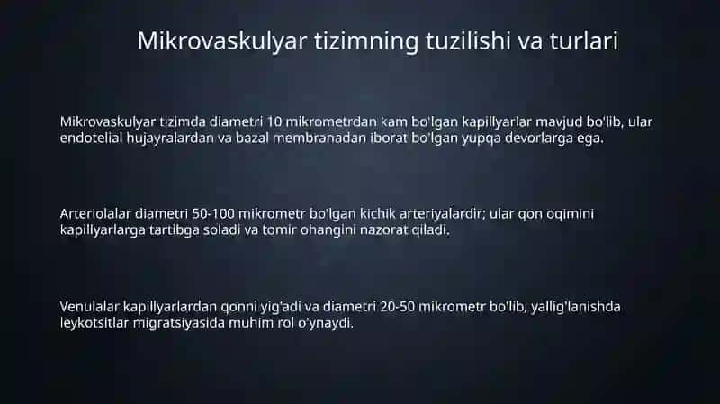 Katta kichik qon tomirlari tizimi 3