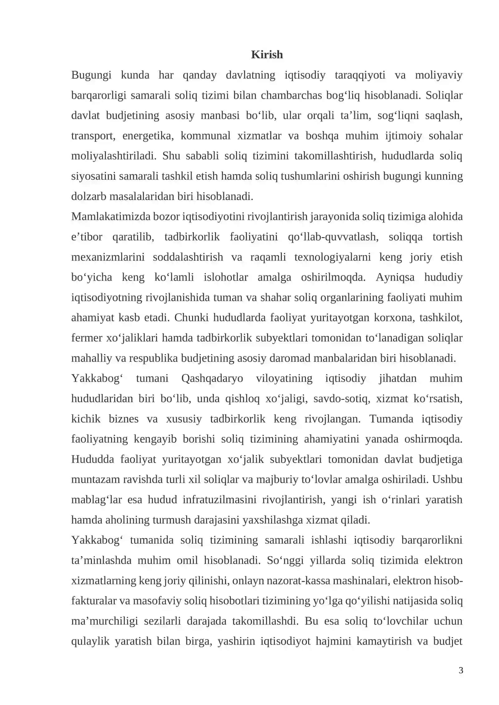 Qashqadaryo viloyati Yakkabog‘ tumani soliq haqida hisobot 3