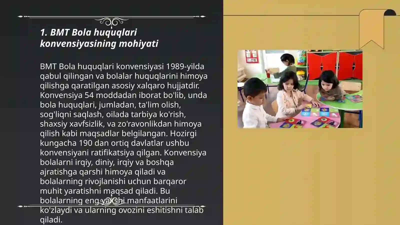 Maktabgacha taʼlim tashkilotlarida bola xuquqlari toʻgʻrisidagi BMT konvensiyasidan foydalanish 3