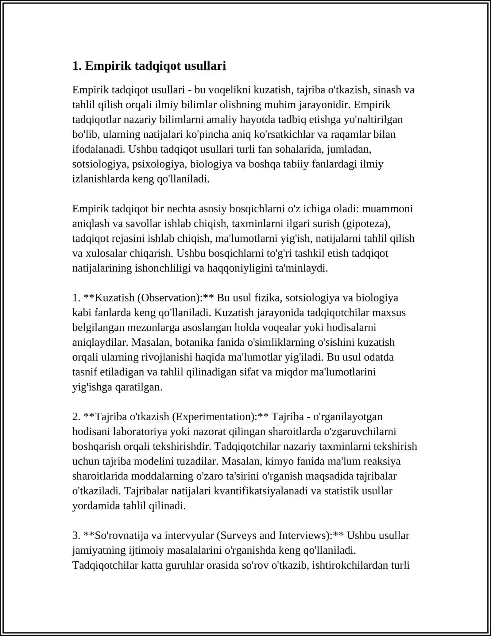 PSIXOLOGIYA FANINING ILMIY TADQIQOT METODLARI 3
