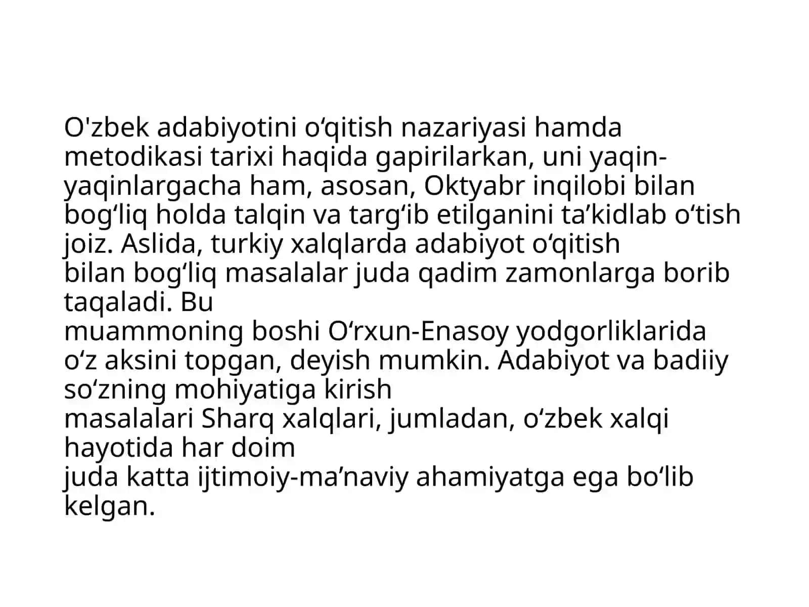 Adabiyot o'qitish metodikasining tarixiy tarqqiyot yo'li 3