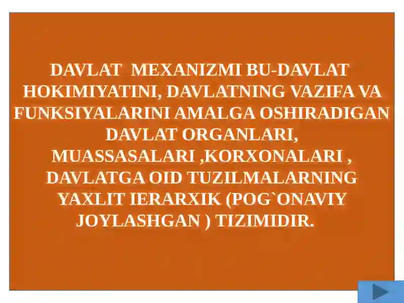 DAVLAT MEXANIZMI 3