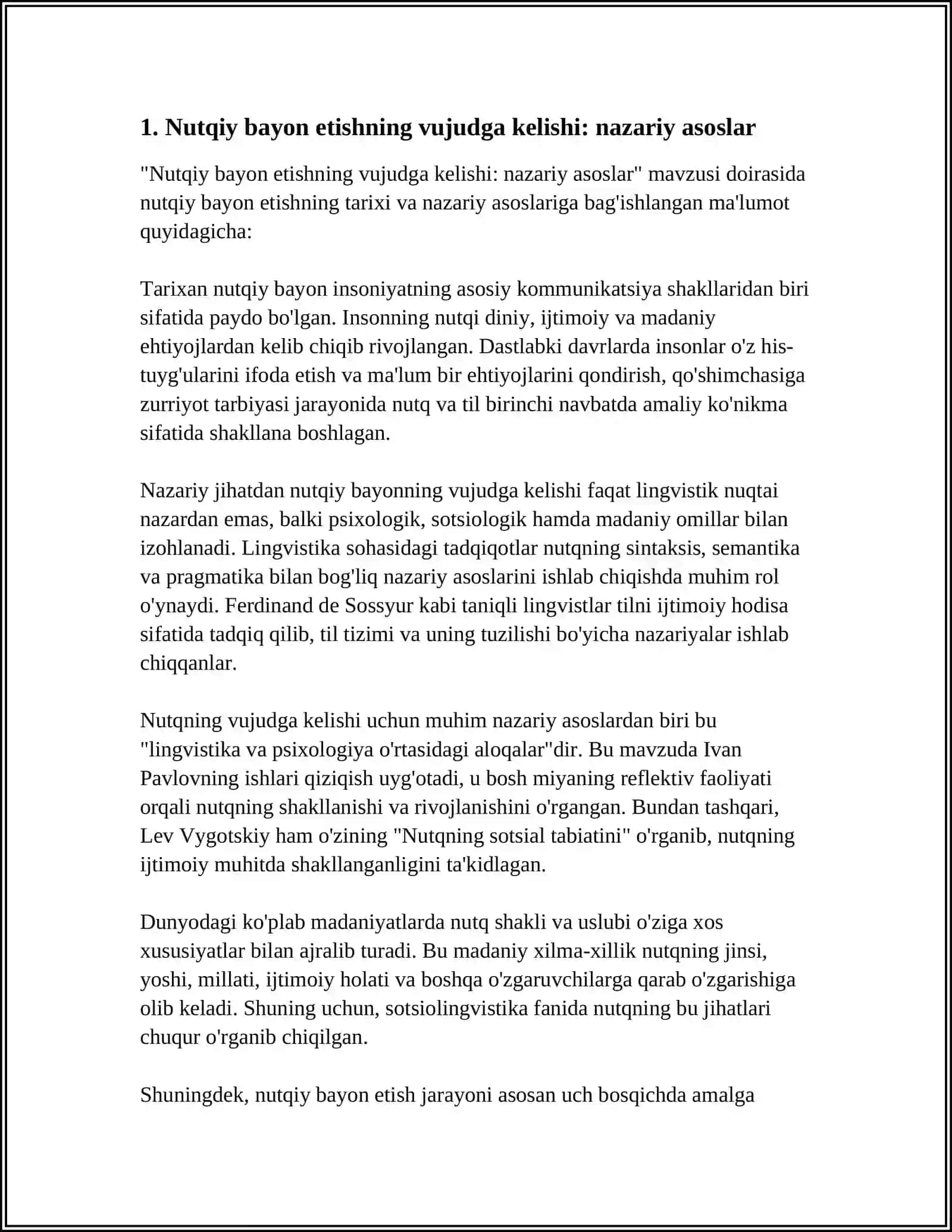 NUTQIY BAYON ETISHNING VUJUDGA KELISHI VA MUAMMOLARI 3