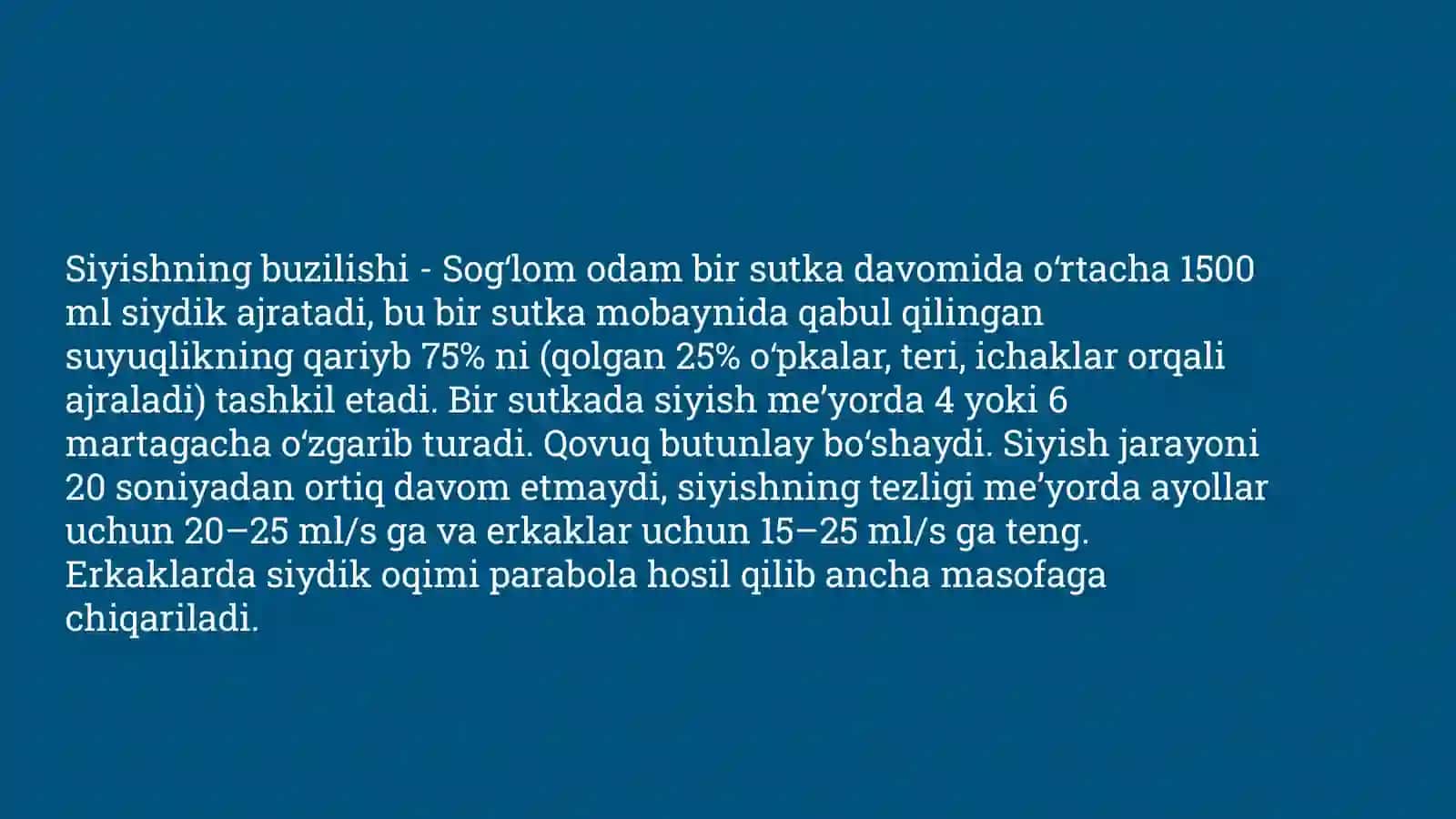 Siydikning kasalliklari 3