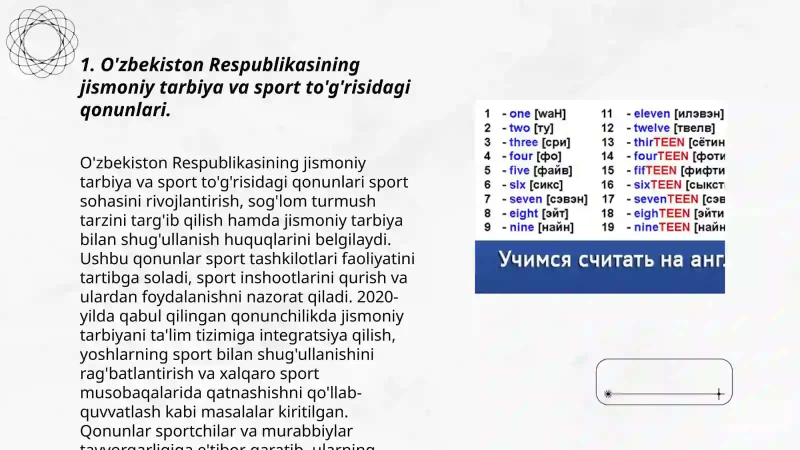 O'zbekiston Respublikasida jismoniy tarbiya va sportning rivojlanishi 3