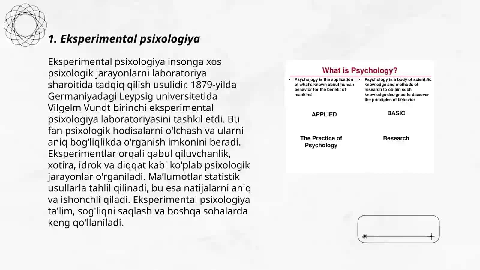 Hozirgi zamon psixologiyasining tadqiqot metodlari 3