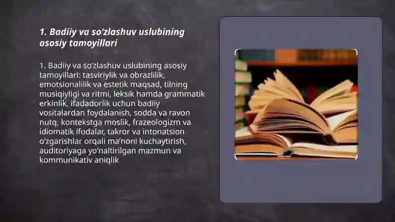 Badiiy va soʻzlashuv uslubining qollanilishi 3