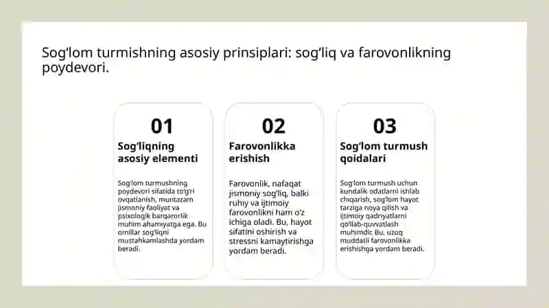 Sogʻlom turmush tarzi konsepsiyasi va uning bosqichlari 3