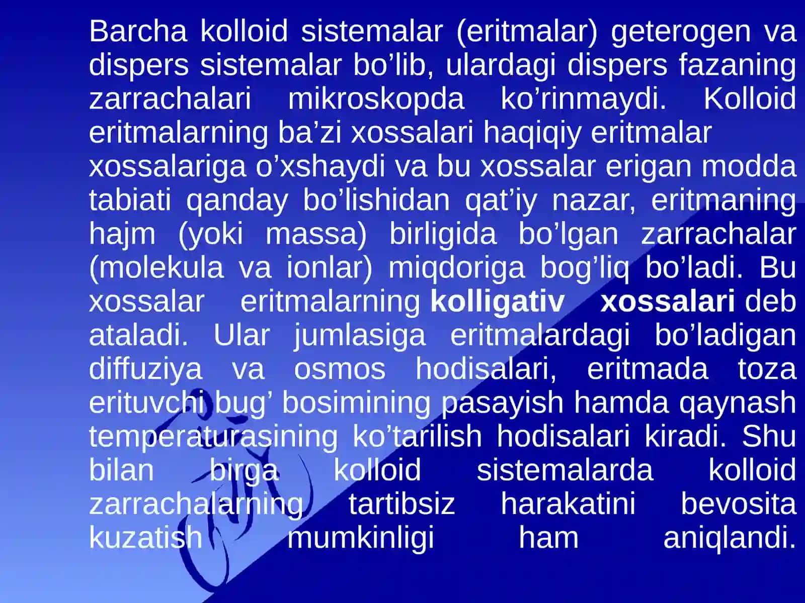 TTA 1-DAVOLASH107-BGURUH TALABASIOCHILDIYEVA MUNAVVARKOLLOID ERITMALARNING MOLEKULYAR-KINETIK XOSSALARI 3
