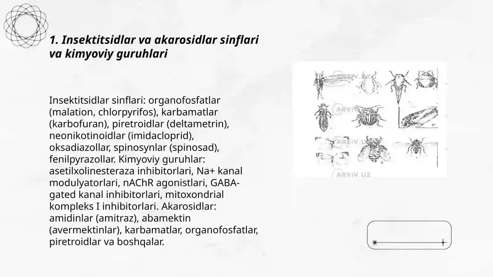 Qishloq xoʻjaligi ekinlari zararkunandalariga qarshi qoʻllaniladigan insektitsid va akorosidlar 3