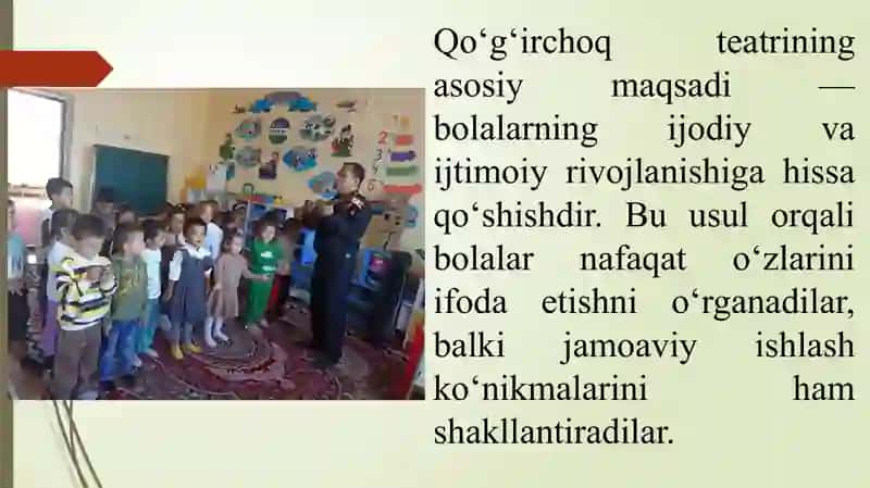 Qoʻgʻirchoq teatlari orqali bolalarda jamoaviylikni rivojlantirish 3