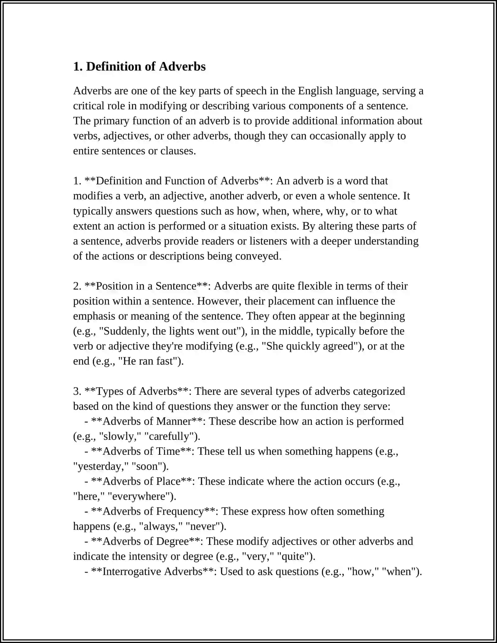 ADVERBS 3