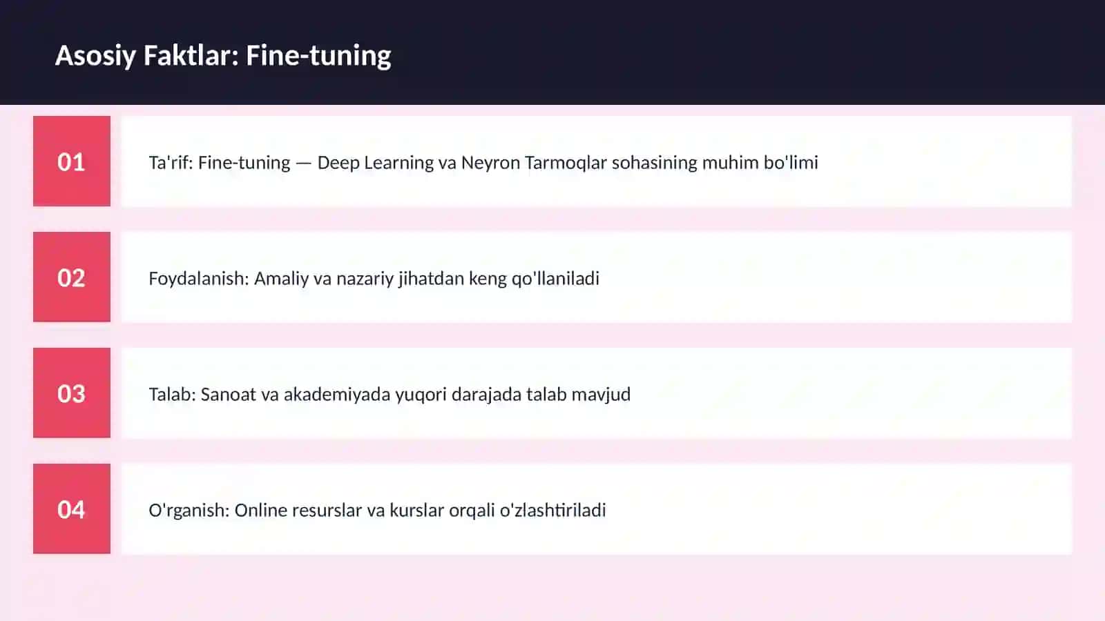 Fine-tuning 3