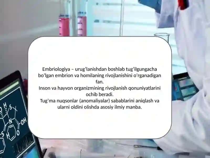 Embriologiya va gistologiyada fan yutuqlari va istiqbollari. 3