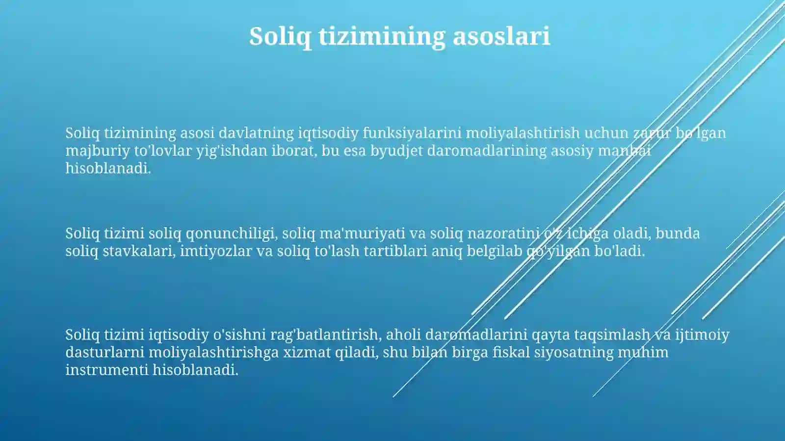 Soliq tizimi va qonunchilikda huquqiy asoslari 3
