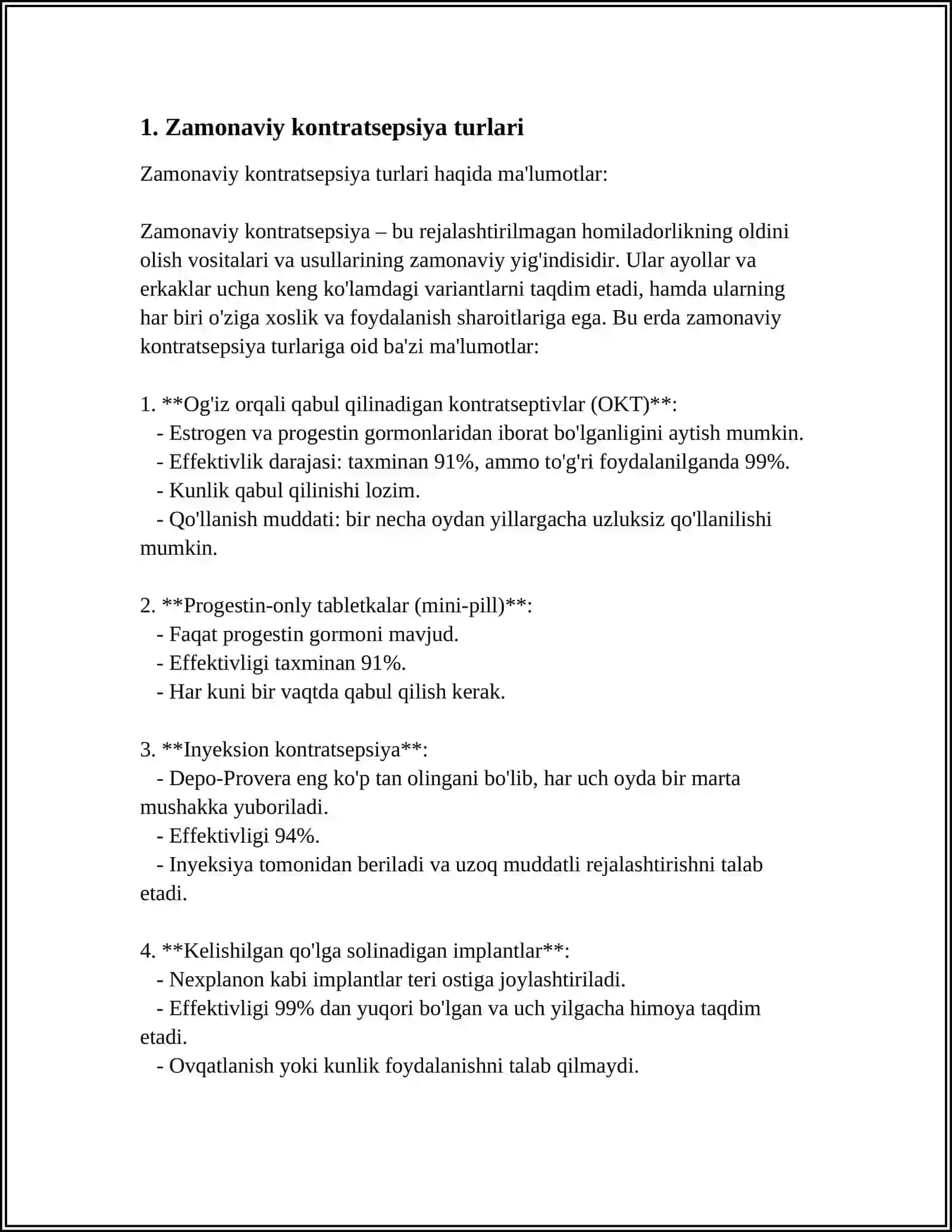 ZAMONAVIY KANTRASEPSIYA VOSITALARI 3