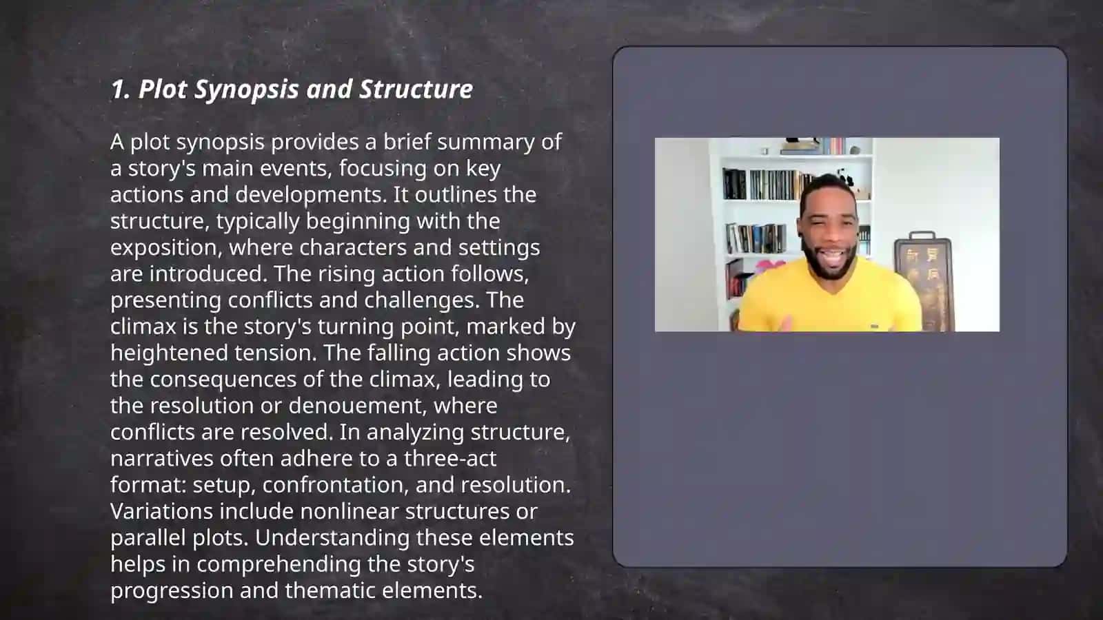 Compare and evaluate 2 movies from different genres, then make a presentation based on outcomes 3