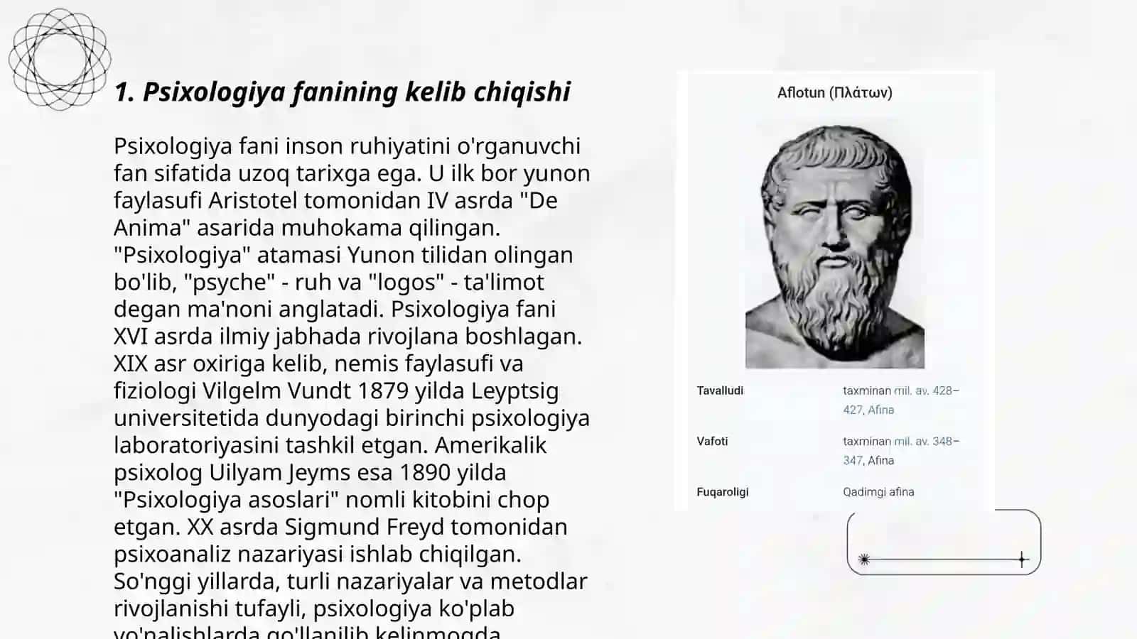 Psixologiya fanining tarixi 3