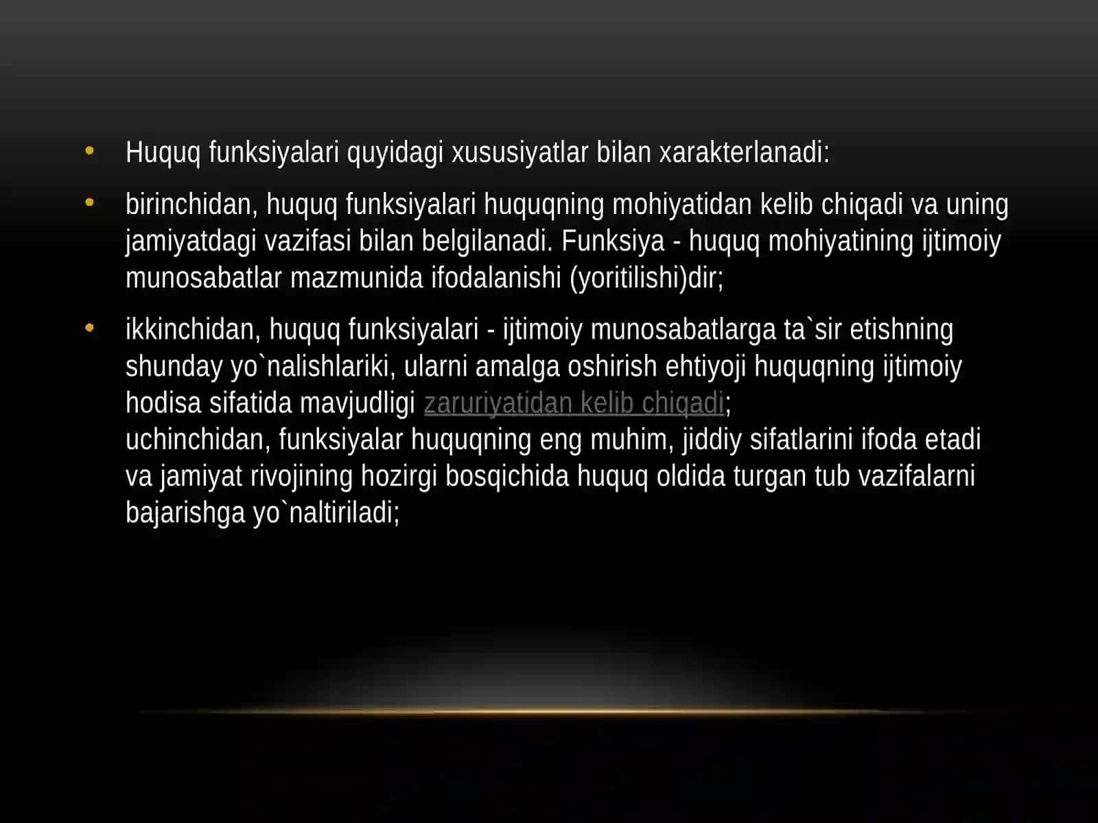 HUQUQ FUNKSIYASI TUSHUNCHASI VA TURLARI 3