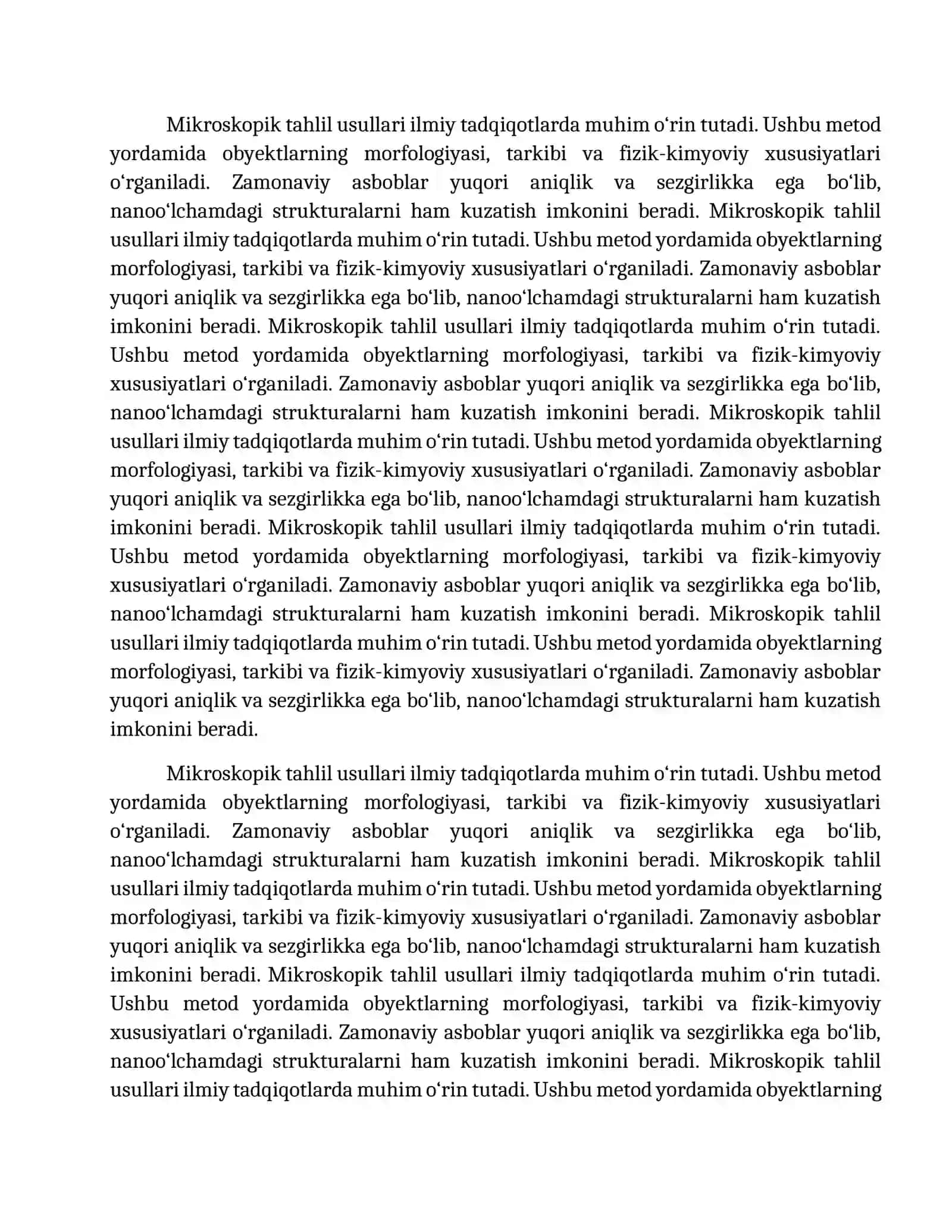 3-ma’ruza: Mikroskopiya usullari, elektron mikroskopiya, skanerlovchi elektron mikroskopiya va infraqizil mikroskopiya 3