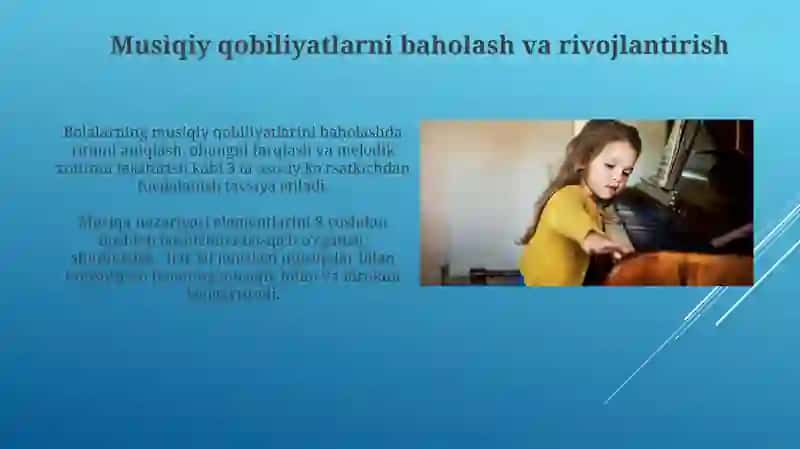 Bolalarning musiqaviy qobiliyatlarini rivojlantirish 3