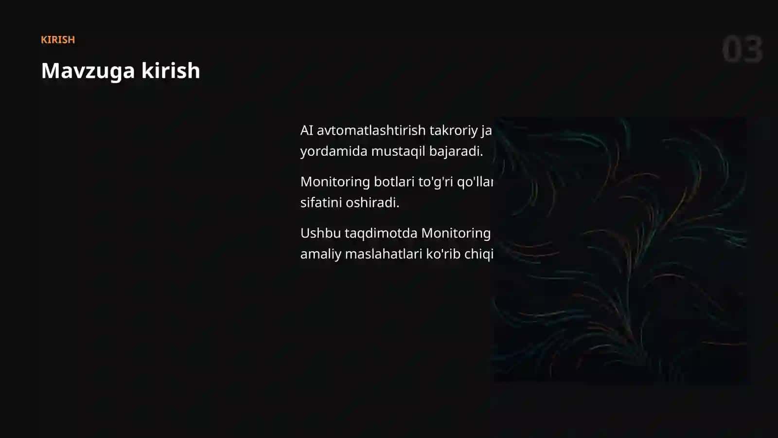 AI AVTOMATLASHTIRISH Monitoring botlari: amaliy qo'llanma 3