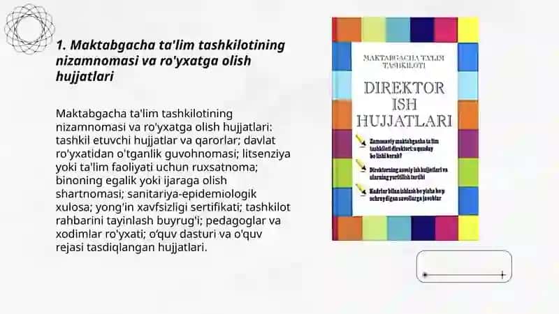 Maktabgacha taʼlim tashkiloti va pedagoglarning ish hujjatlari 3