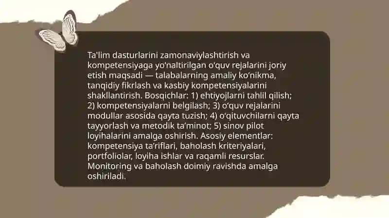 O'zbekiston Respublikasi talim tizimida modernizatsiya jarayonlari 3