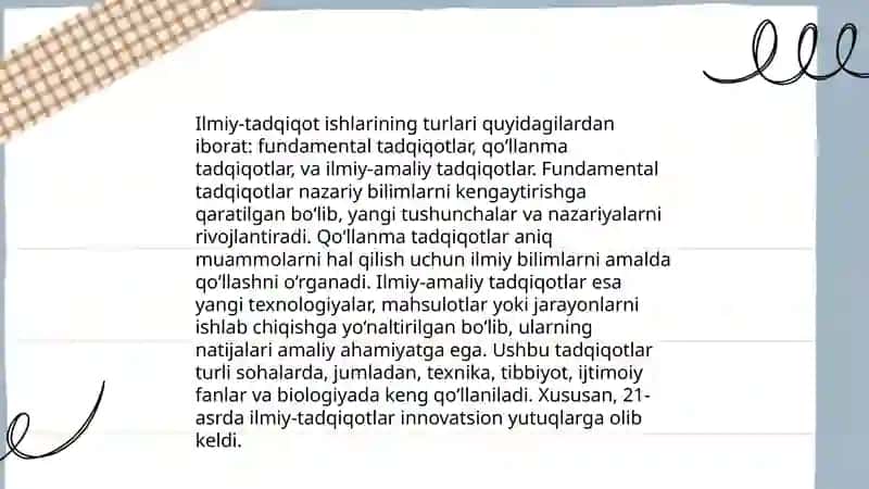 Ilmiy tadqiqot tiplari 3