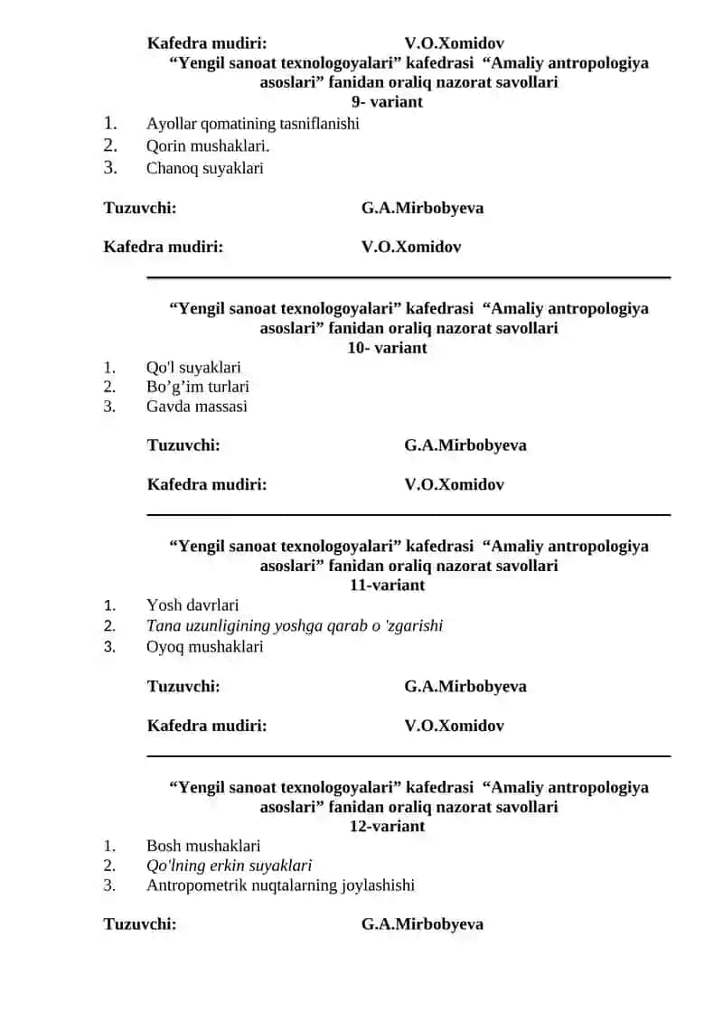 Amaliy antropologiya asoslari 3
