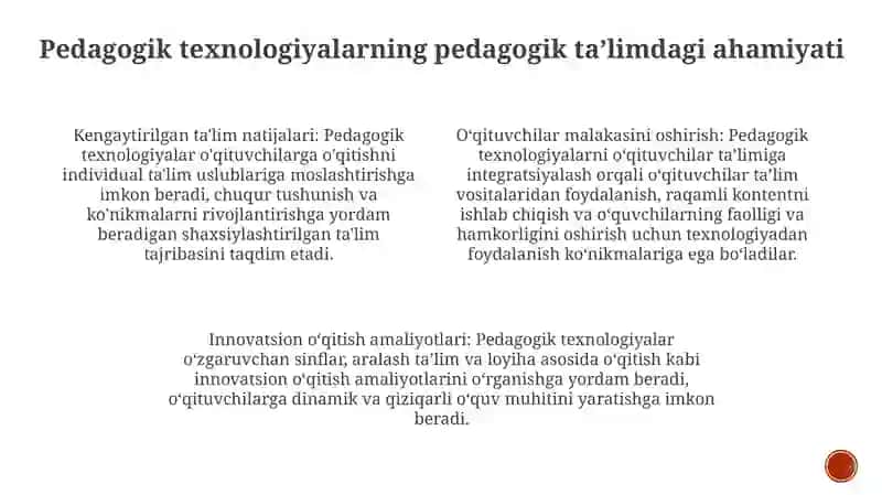 Pedagogik Kompetentlikni Shakllantirishda Pedagogik Texnologiyalarni Loyihalashtirish Va Rejalashtirish 3