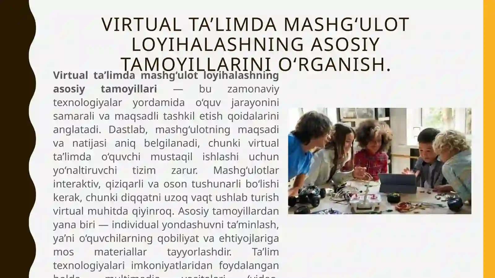 Virtualtalim uchun mashgulot loyihasi 3