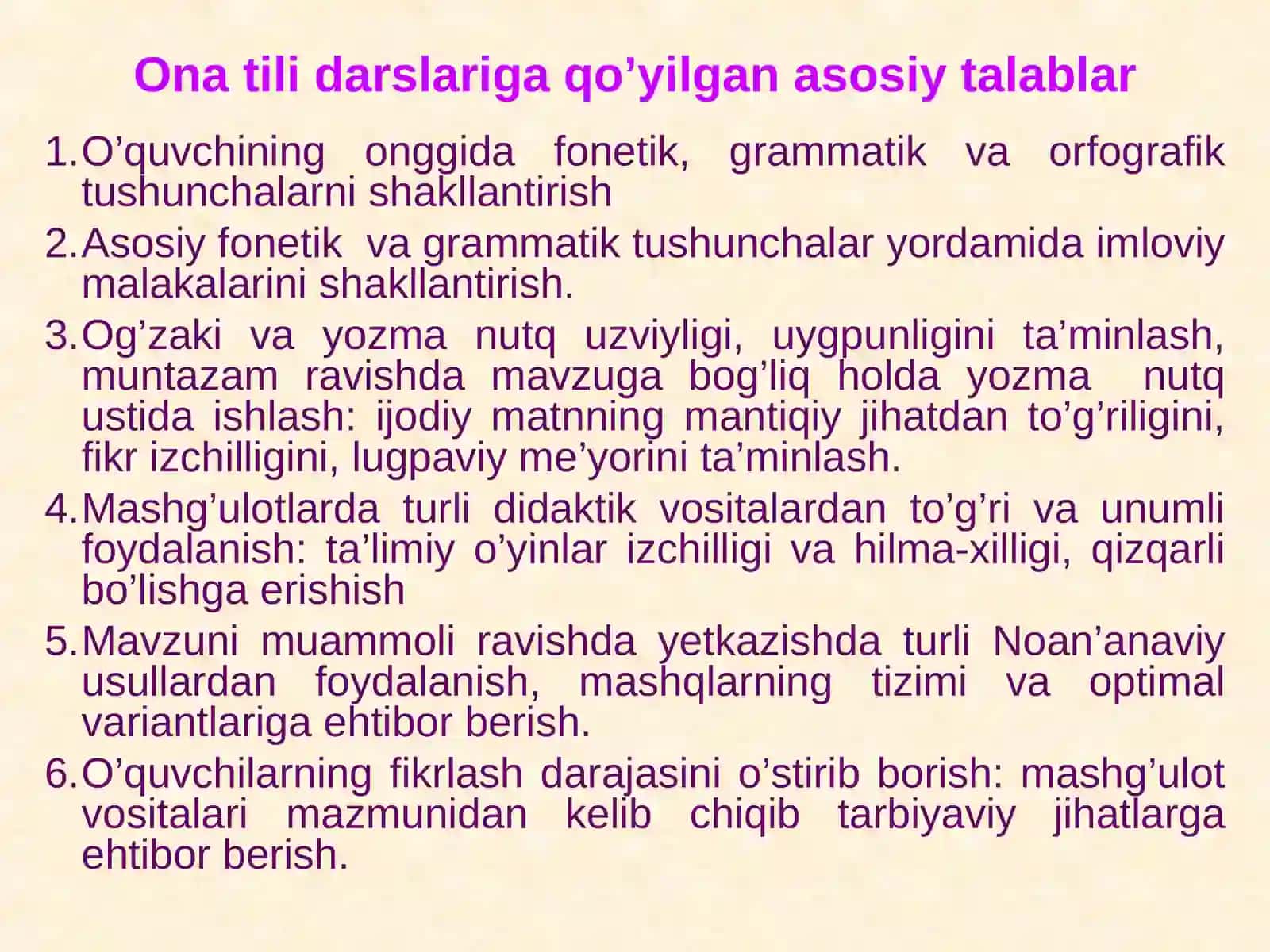Boshlang`ich sinflarda takrorlash darslari 3