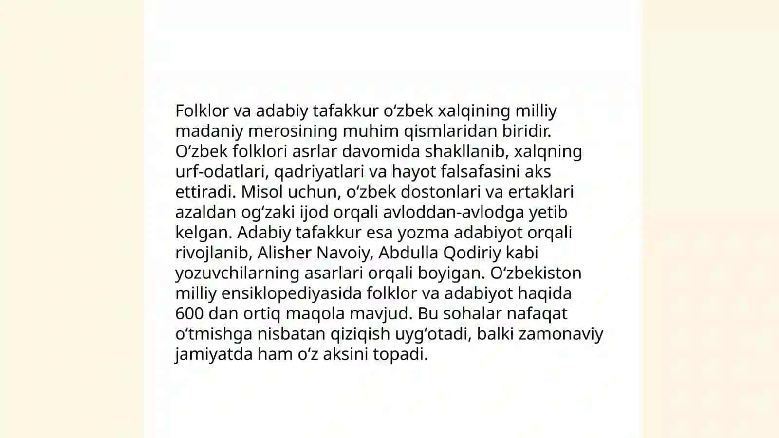 Folklor va badiiy adabiyot munosabatlari 3